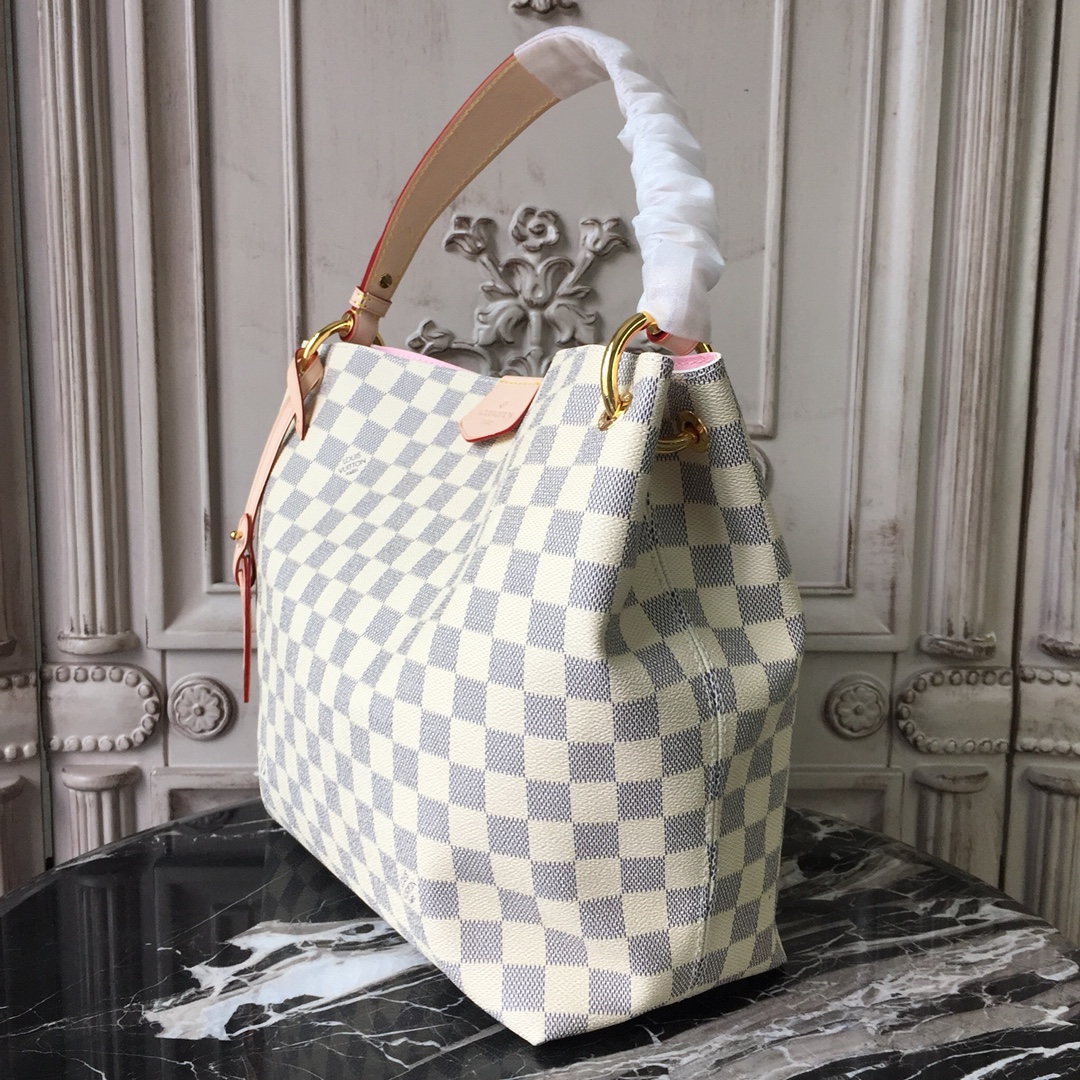 Louis Vuitton GRACEFUL PM Handbag Damier Ebene N42249